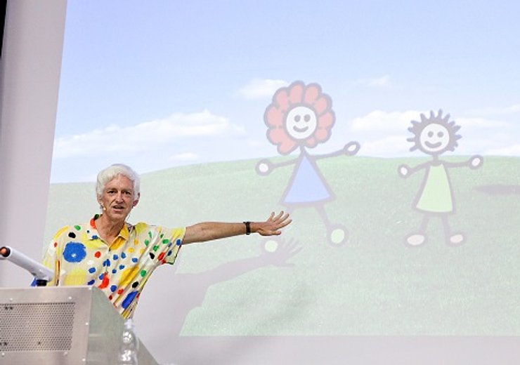 Peter Norvig explained how computers learn. — Picture: Nadja Meister / TU Wien Informatics