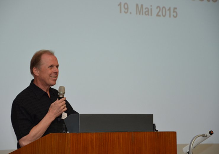 Werner Purgathofer stellt die AusstellerInnen vor — Picture: TU Wien Informatics