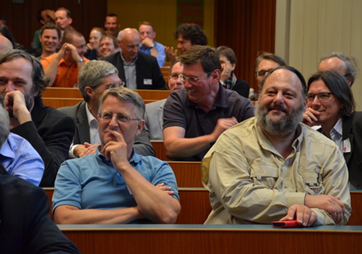 Publikum verfolgt Geschichten der AbsolventInnen — Picture: TU Wien Informatics