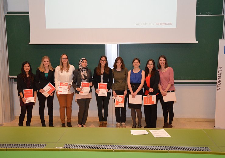 Gewinnerinnen der Siemens Exzellenz-Stipendien — Picture: TU Wien Informatics