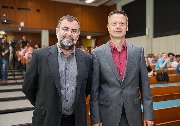 Stefan Szeider (chair) and Ricardo Baeza-Yates. — Picture: Nadja Meister / TU Wien Informatics