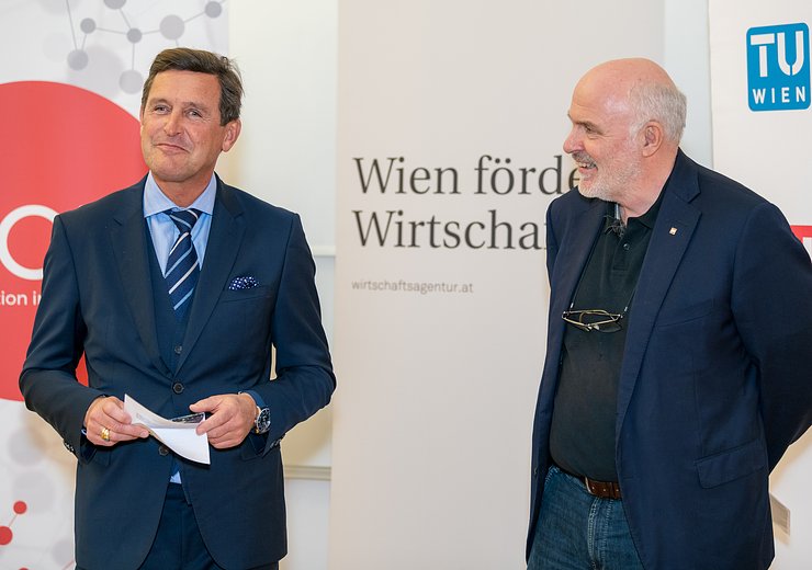 Welcome TU.code graduation 2019, City Councillor Peter Hanke and Dean Hannes Werthner at the graduation ceremony