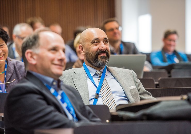 DigHum2019, Marco Aiello (University of Stuttgart) explained “The Implications of a Web Done by Amateurs”. — Picture: Arnold Mike / TU Wien Informatics