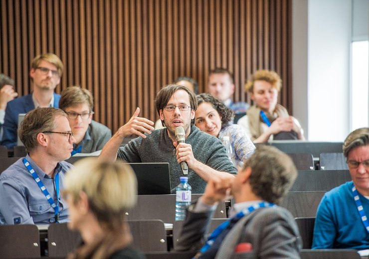 DigHum2019, The audience was actively involved in the discussions. — Picture: Arnold Mike / TU Wien Informatics