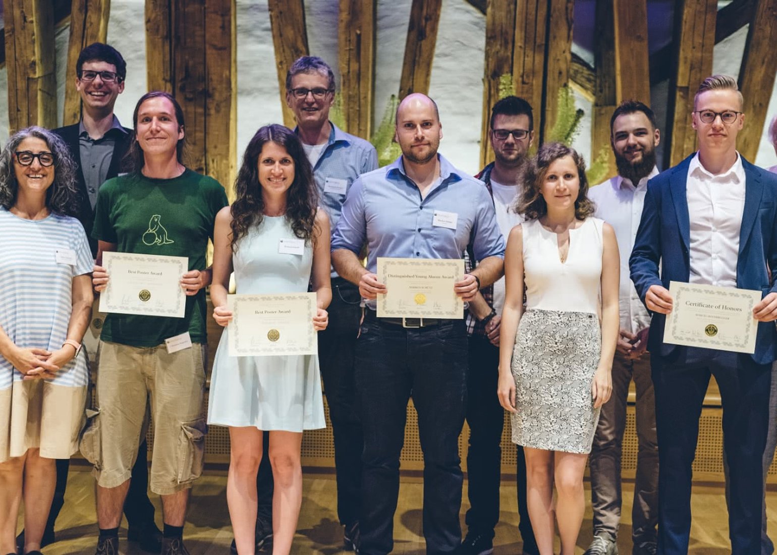 Winners, nominees, and Bachelor with Honors graduates at the 28th Epilog.