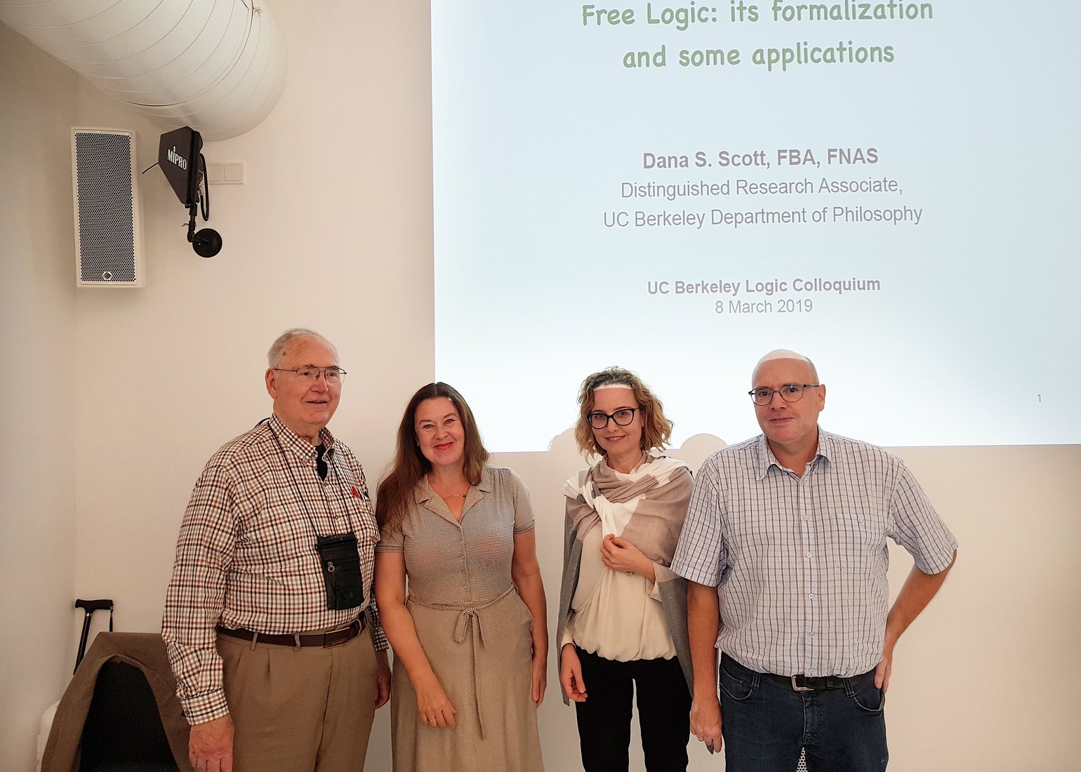 Dana Scott, Anna Prianichnikova, Agata Ciabattoni, Armin Biere