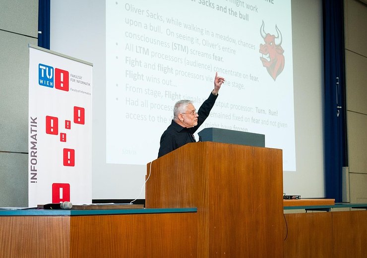 Manuel Blum is a pioneer in the field of theoretical computer science. — Picture: Jan Gott / TU Wien Informatics