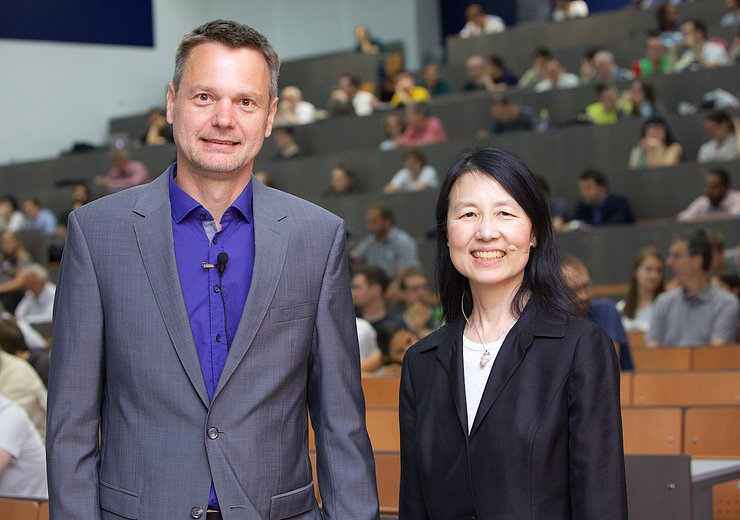 Stefan Szeider and Jeannette Wing at the Vienna Gödel Lecture 2016. — Picture: Nadja Meister / TU Wien Informatics