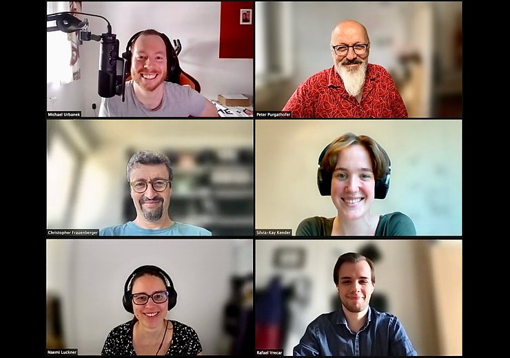 From top left: Michael Urbanek, Peter Purgathofer, Christopher Frauenberger, Silvia-Kay Kender, Naemi Luckner, Rafael Vrecar
