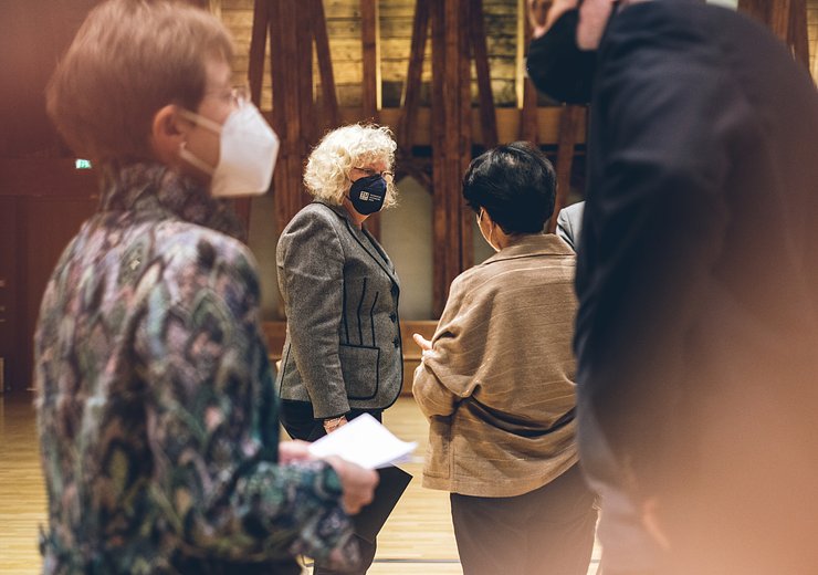 Dean Gerti Kappel, Rector Sabine Seidler, Helga Nowotny, Hannes Werthner — Picture: Amélie Chapalain / TU Wien Informatics