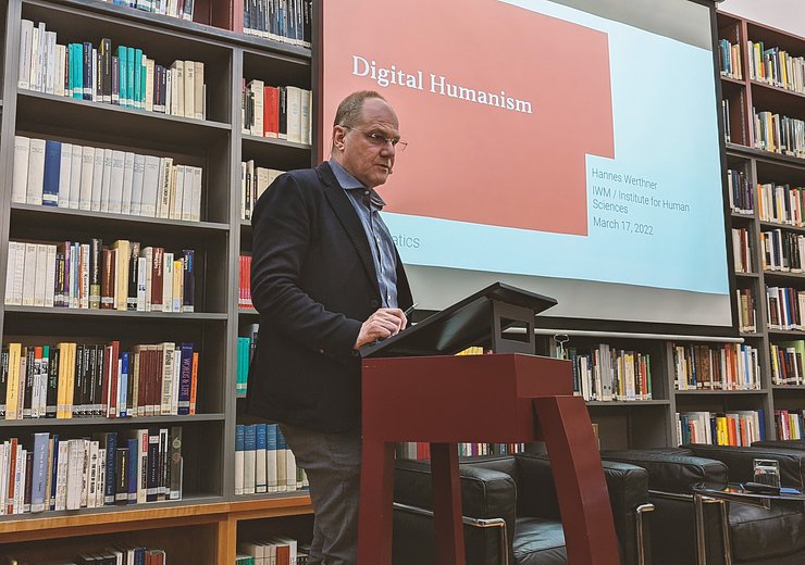 Ludger Hagedorn, Head of the Patočka Archive and Program (IWM) — Picture: Theresa Aichinger-Fankhauser / TU Wien Informatics