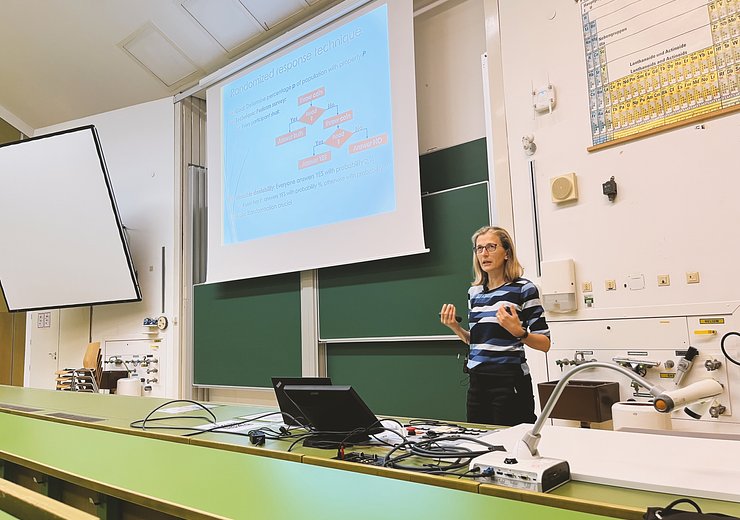 MFCS keynote speaker Monika Henzinger (University of Vienna). — Picture: VCLA