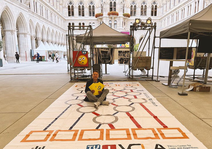 Head of the Research Unit for Algorithms and Complexity Stefan Szeider looking forward to taking the message to the people – algorithms can be exciting, not only if you can experience them firsthand! — Picture: Stefan Szeider
