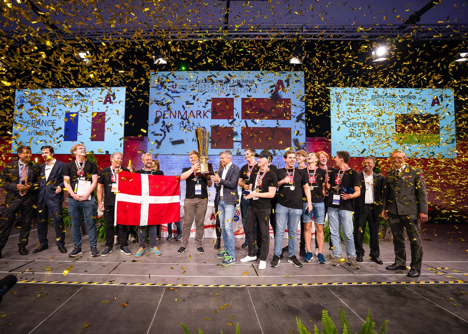 The Danish team won the overall competition at the ECSC 2022.