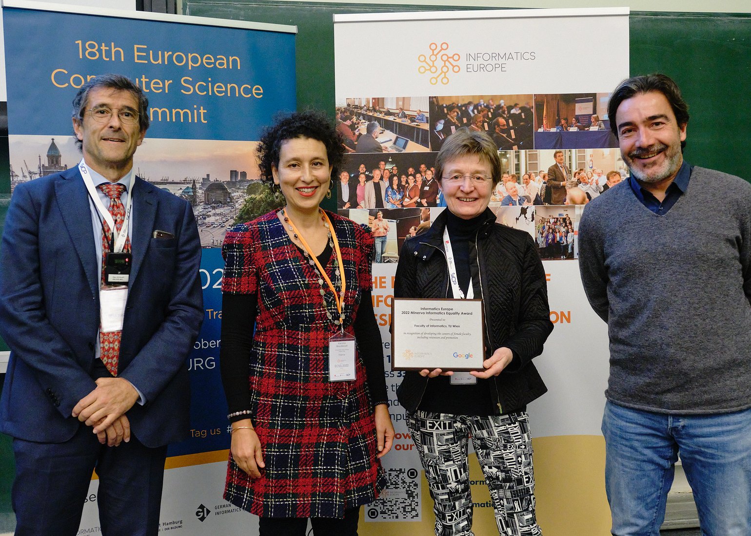 Dean Gerti Kappel received the award on behalf of the faculty