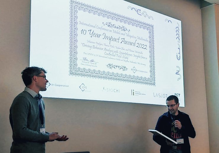 Florian Michahelles Wins MUM 2022 Ten Year Impact Award