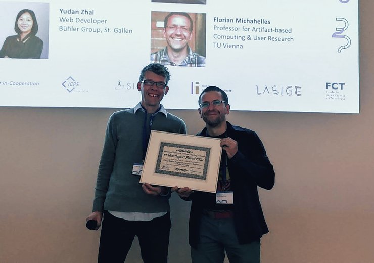 Florian Michahelles Wins MUM 2022 Ten Year Impact Award