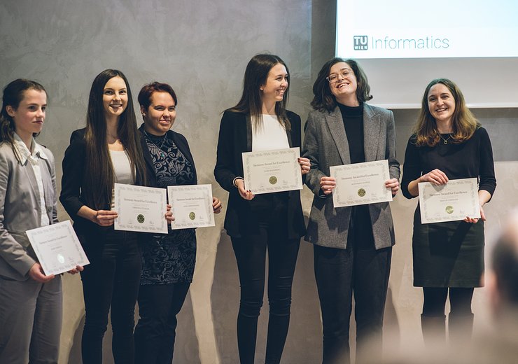 The winners of the Siemens Awards for Excellence.