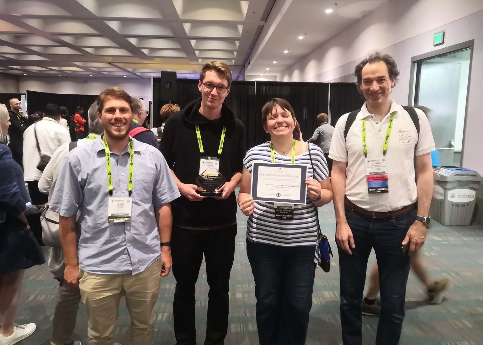 The team of our VR Group at SIGGRAPH 2023 in Los Angeles.