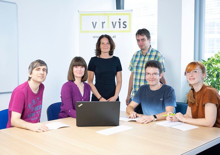 Johanna and her team at VRVis. — Picture: VRVis