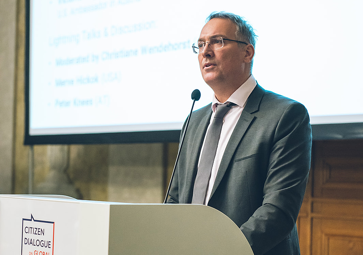 Peter Ertl, Vice-Rector for Research, Innovation, and International Affairs at TU Wien. — Picture: Amélie Chapalain / TU Wien Informatics