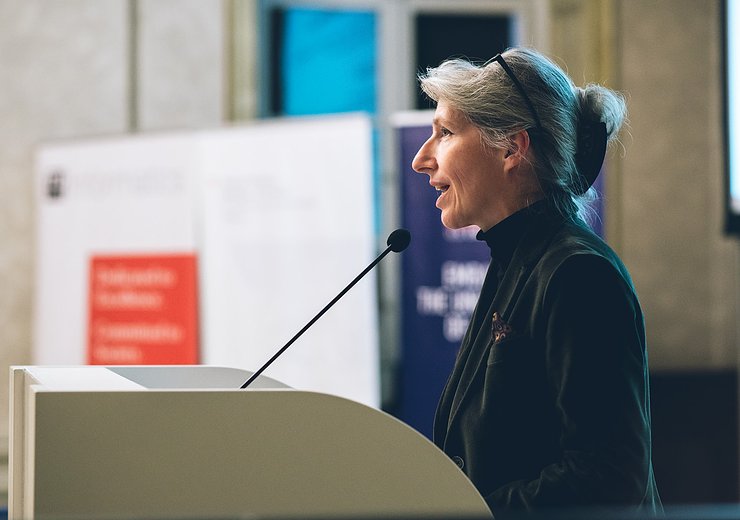 Christiane Wendehorst, Co-Head of the Department of Innovation and Digitalisation in Law at the University of Vienna and Scientific Director of the European Law Institute. — Picture: Amélie Chapalain / TU Wien Informatics