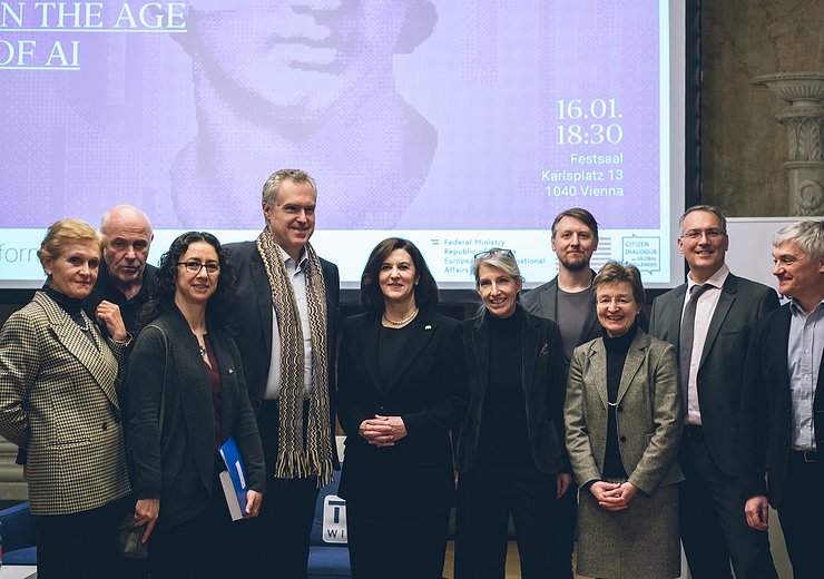 The speakers and initiators. — Picture: Amélie Chapalain / TU Wien Informatics