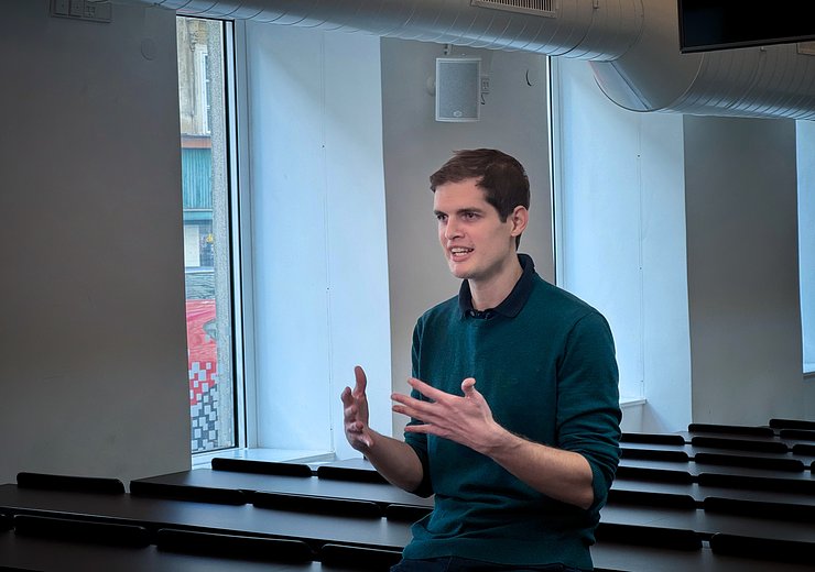 Markus Zlabinger during our student showcase video shooting. — Picture: TU Wien Informatics