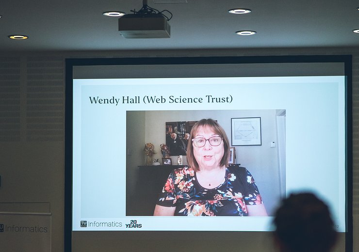Video message by Dame Wendy Hall — Picture: Amélie Chapalain / TU Wien Informatics