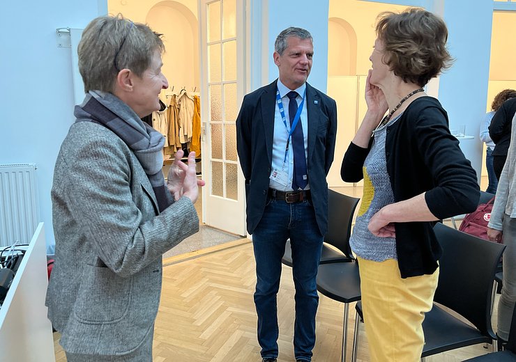 Gerti Kappel, Jens Schneider and Maria Leptin — Picture: TU Wien Informatics