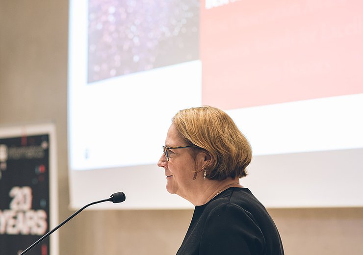 Margrit Gelautz, introducing the Best Master Thesis Award — Picture: Amélie Chapalain / TU Wien Informatics