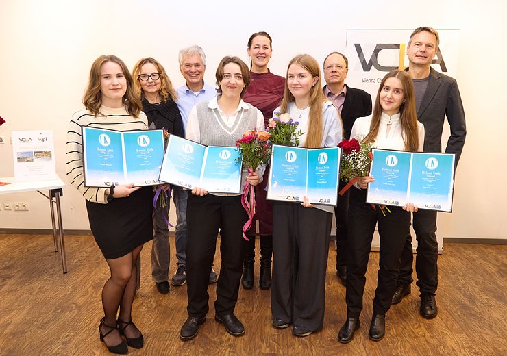 Group picture with all stipend recipients with Agata Ciabattoni, Norbert Mauser, Georg Gottlob, and Stefan Szeider
