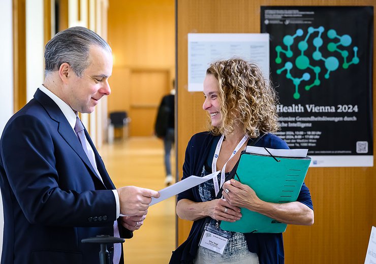 Oliver Klimberger before the start of the conference — Picture: MedUni Wien / Marko Kovic