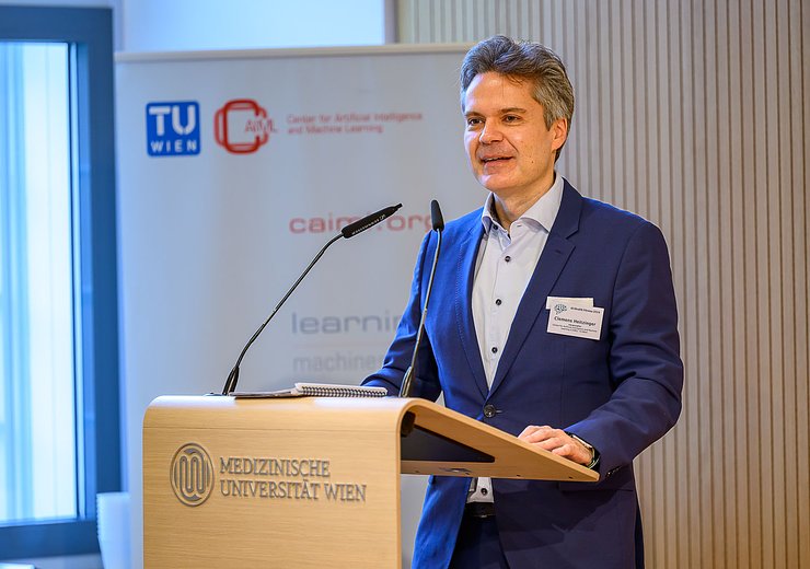 Clemens Heitzinger giving his welcome address