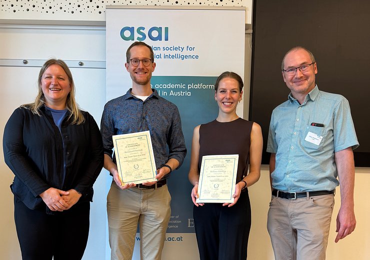 fLtR: Julia Neidhardt, Bernhard Steindl, Bettina Röthlin, and Allan Hanbury — Picture: Julia Neidhardt