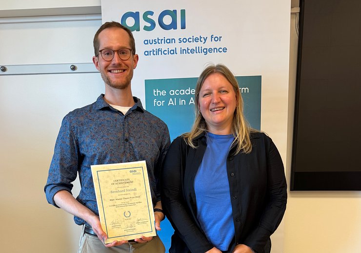 Bernhard Steindl and supervisor Julia Neidhardt — Picture: Julia Neidhardt