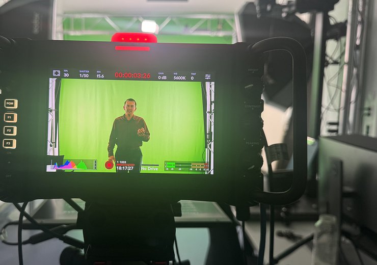 Florian Michahelles recording his lectures