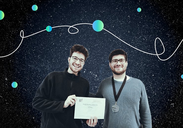 Winners of the 3rd place in the automatic live challenge: Stefan Brandmair and Luca Marius Cobzaru — Picture: Thomas Depian