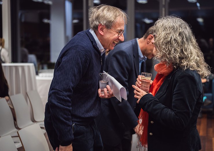 Ulirich Schmid and Hilda Tellioglu — Picture: Markus Hollo / TU Wien Informatics