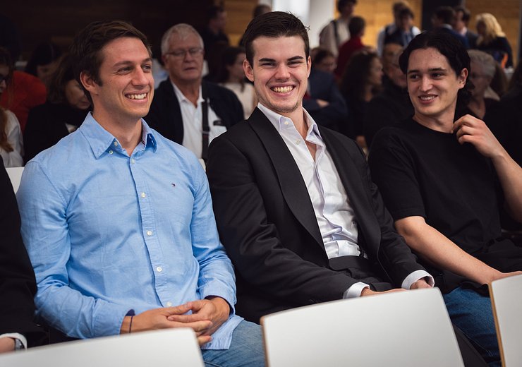 Some of our Bachelors with Honors — Picture: Markus Hollo / TU Wien Informatics