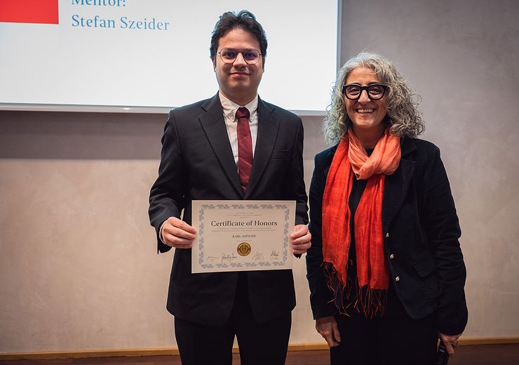 Karl Asinger and Hilda Tellioglu — Picture: Markus Hollo / TU Wien Informatics