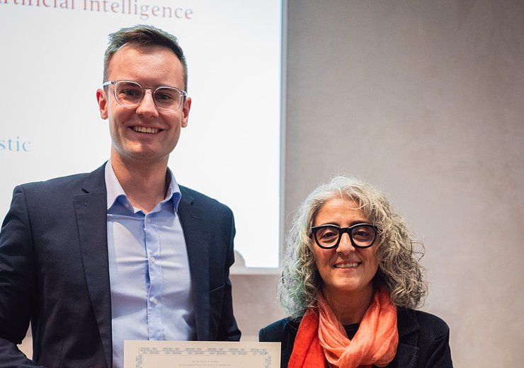 Michael Andreas Helcig and Hilda Tellioglu — Picture: Markus Hollo / TU Wien Informatics