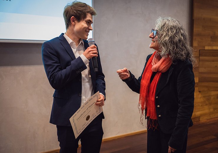 Andreas Hofer and Hilda Tellioglu — Picture: Markus Hollo / TU Wien Informatics