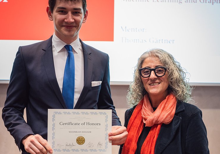 Maximilian Seeliger and Hilda Tellioglu — Picture: Markus Hollo / TU Wien Informatics