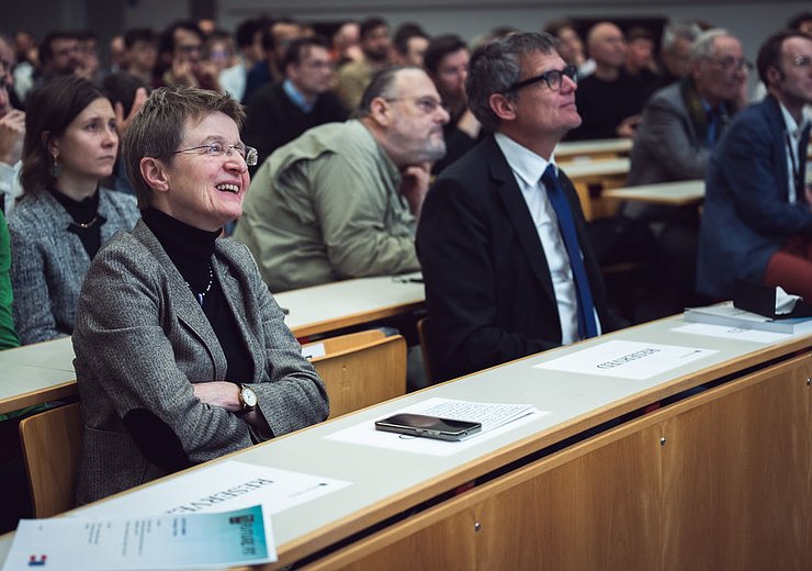 Dean Gerti Kappel and Rector Jens Schneider — Picture: Markus Hollo / TU Wien Informatics