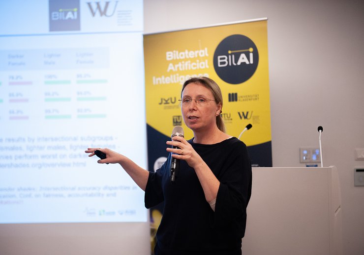Marta Sabou during the workshop "Towards Well-Behaved AI Systems: In Search of Alignment" on the second day of the Festival — Picture: Markus Hollo / TU Wien Informatics