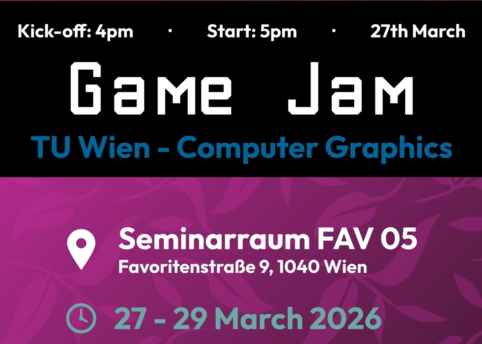 Game Jam at TU Wien Informatics