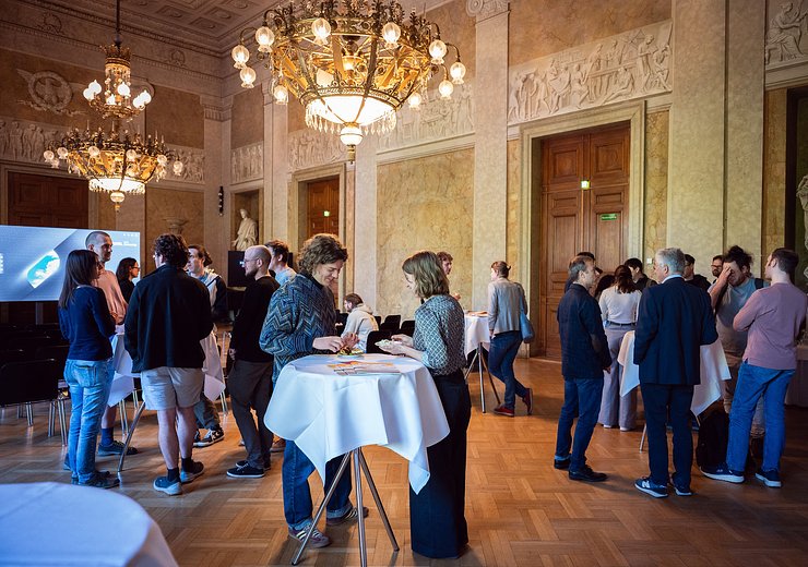 After the ceremony — Picture: Markus Hollo / TU Wien Informatics