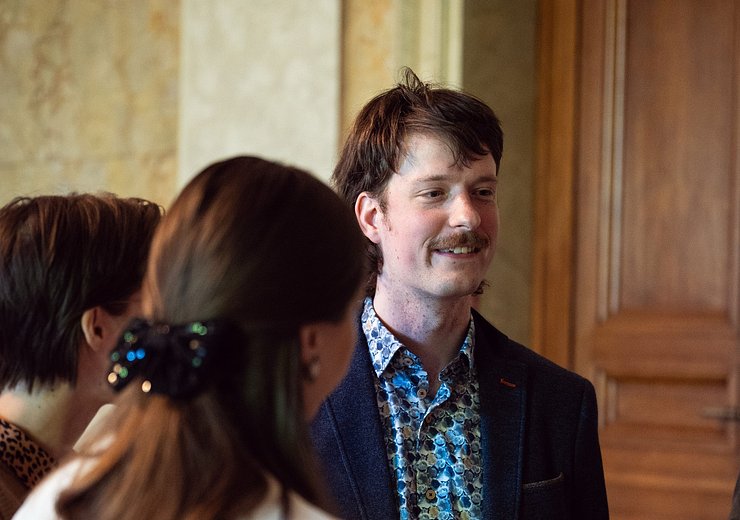 After the ceremony — Picture: Markus Hollo / TU Wien Informatics