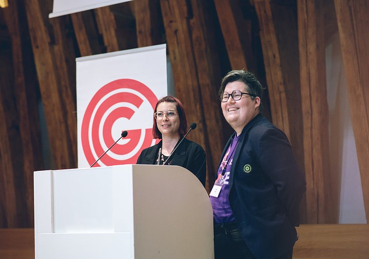 Organizers of the ACSD 2026 Martina Lindorfer and Katta Spiel — Picture: Amélie Chapalain / TU Wien Informatics